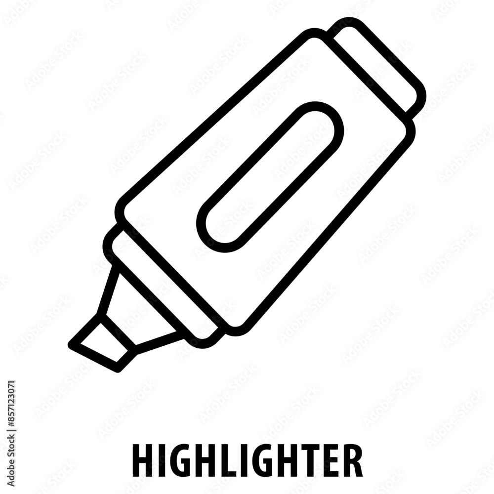Poster highlighter icon simple and easy to edit for your design elements