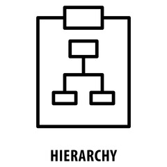 Hierarchy- Icon simple and easy to edit for your design elements