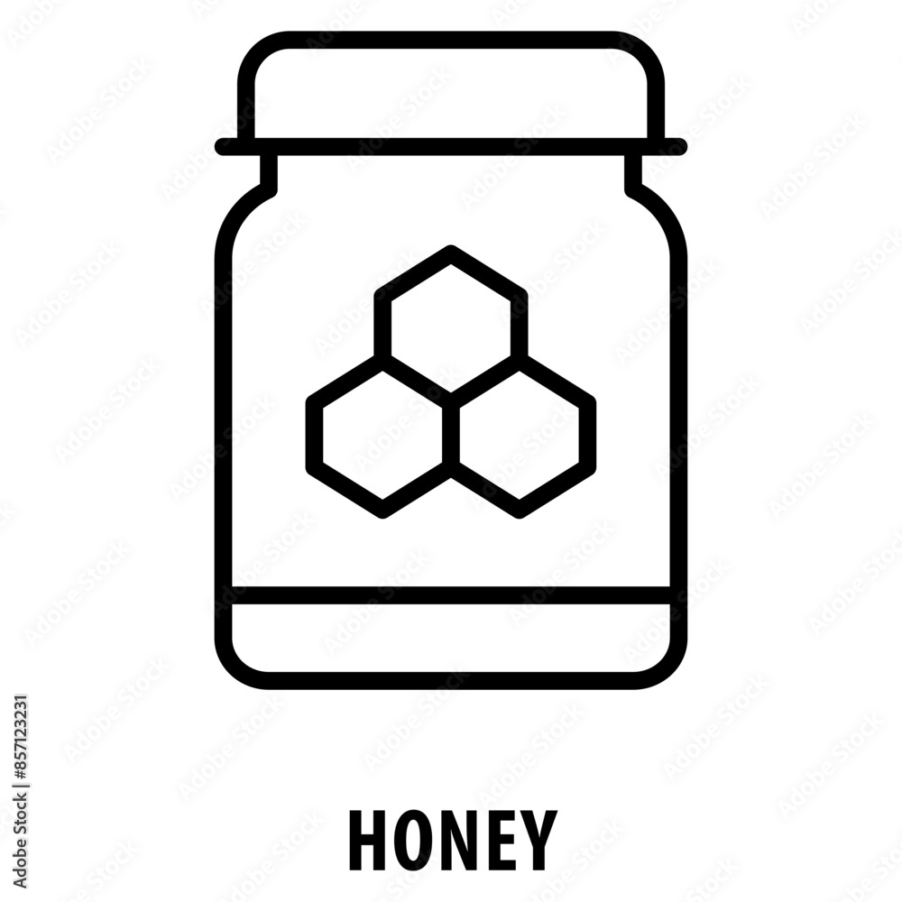Poster honey icon simple and easy to edit for your design elements
