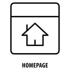 Homepage Icon simple and easy to edit for your design elements