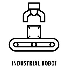 industrial robot pick product Icon simple and easy to edit for your design elements