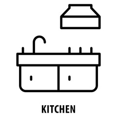 Kitchen Icon simple and easy to edit for your design elements