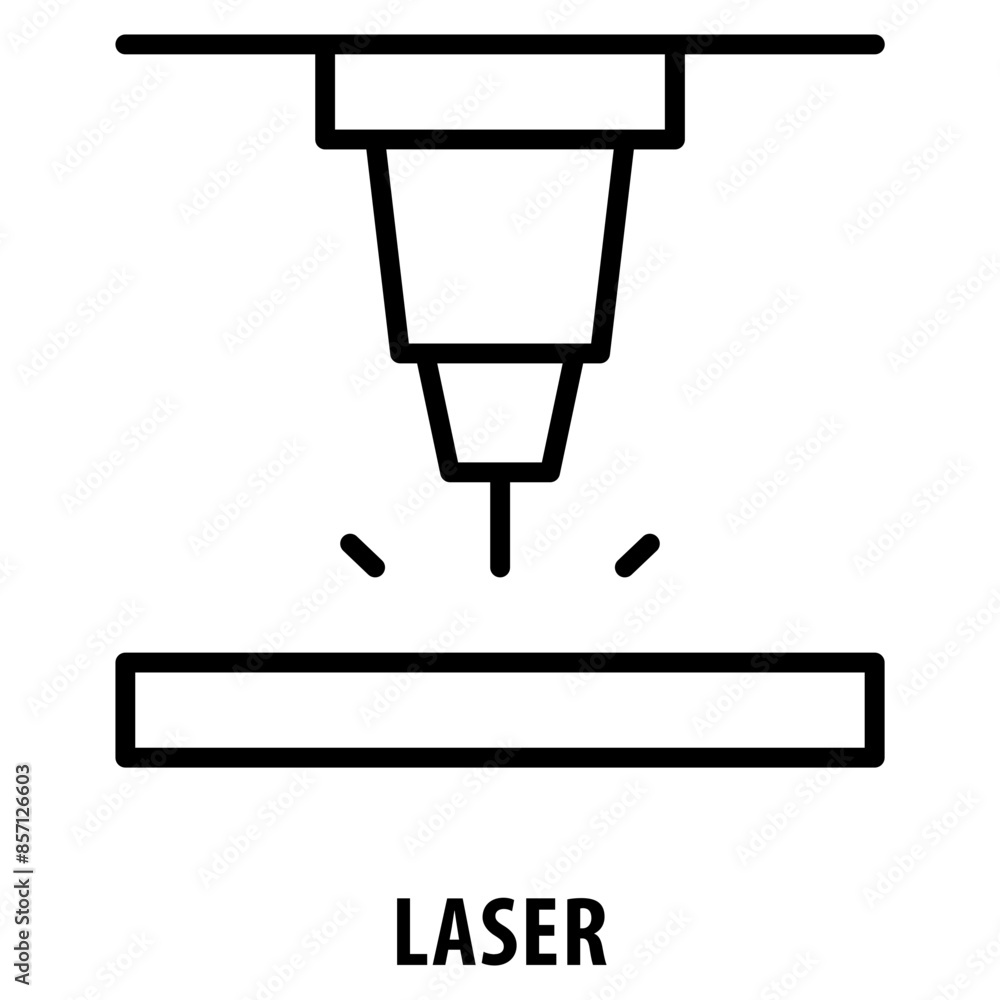 Poster laser icon simple and easy to edit for your design elements