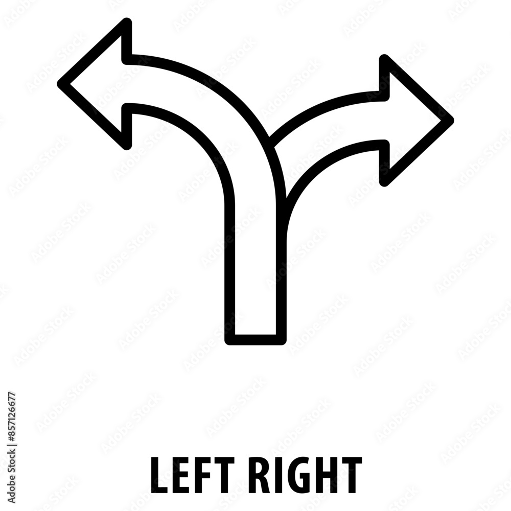Poster left right icon simple and easy to edit for your design elements