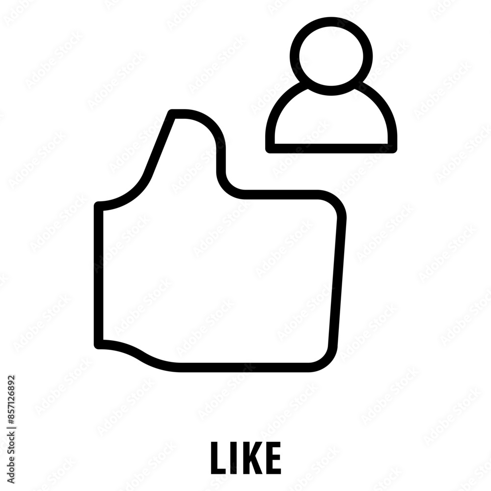 Poster like icon simple and easy to edit for your design elements