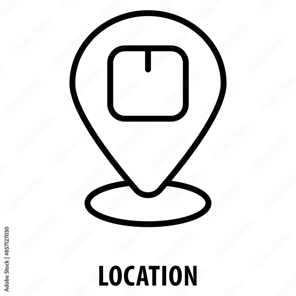 Poster location icon simple and easy to edit for your design elements