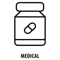 Medical Icon simple and easy to edit for your design elements