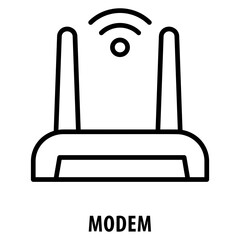 Modem Icon simple and easy to edit for your design elements