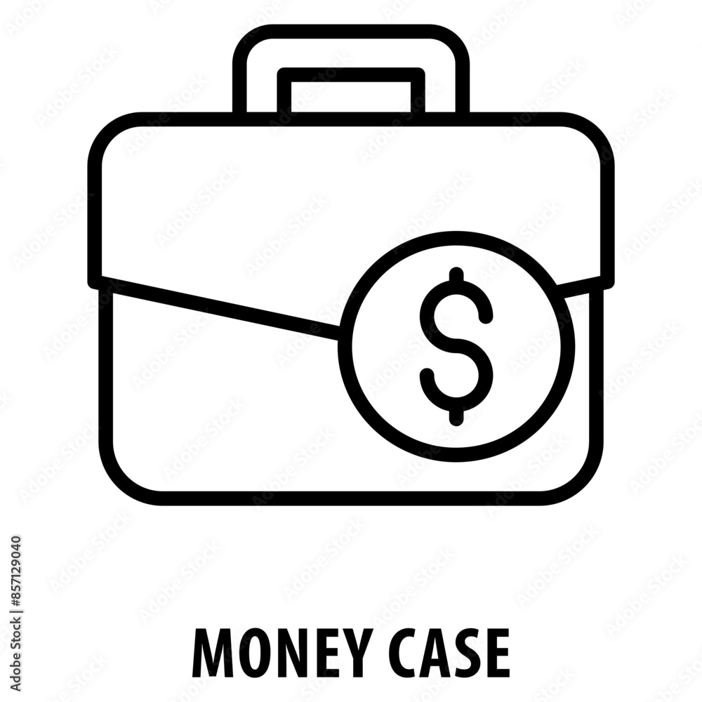 Poster money case icon simple and easy to edit for your design elements