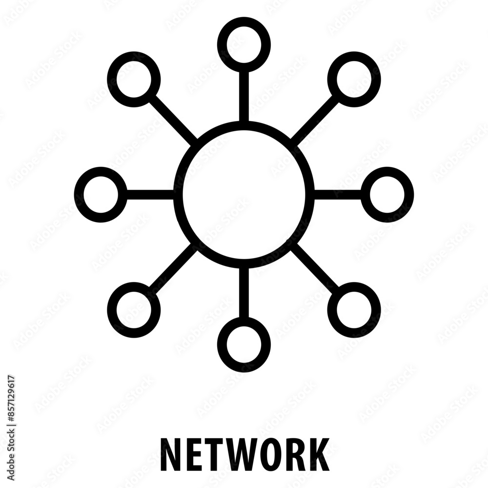 Poster network icon simple and easy to edit for your design elements