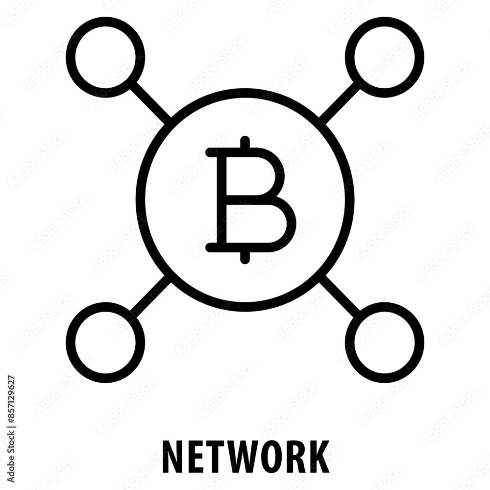 Poster network icon simple and easy to edit for your design elements