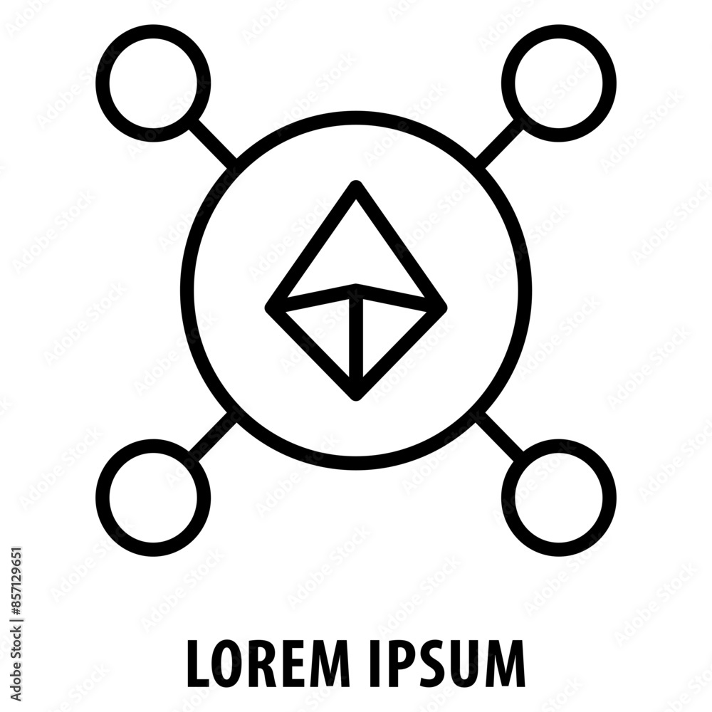 Poster network icon simple and easy to edit for your design elements