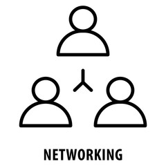 Networking Icon simple and easy to edit for your design elements