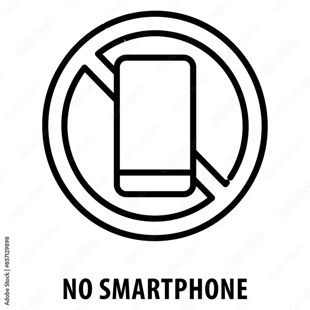 Poster no smartphone icon simple and easy to edit for your design elements