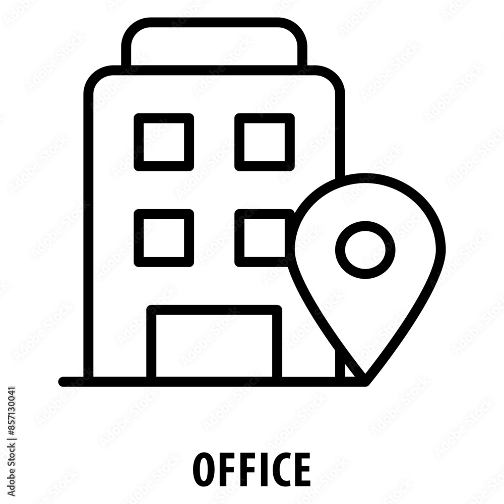 Poster office icon simple and easy to edit for your design elements