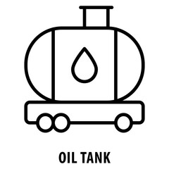 Oil Tank Icon simple and easy to edit for your design elements