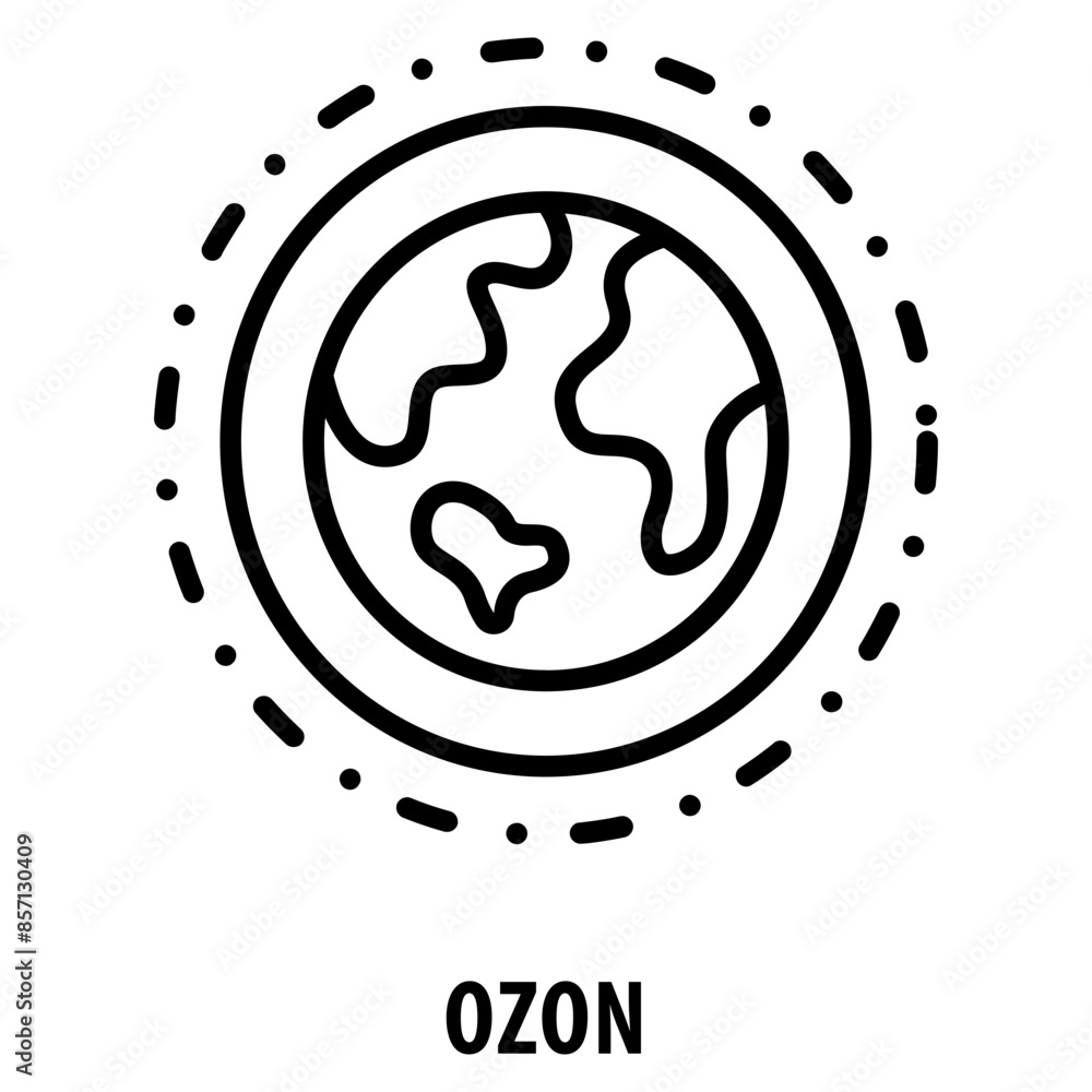 Poster ozon icon simple and easy to edit for your design elements