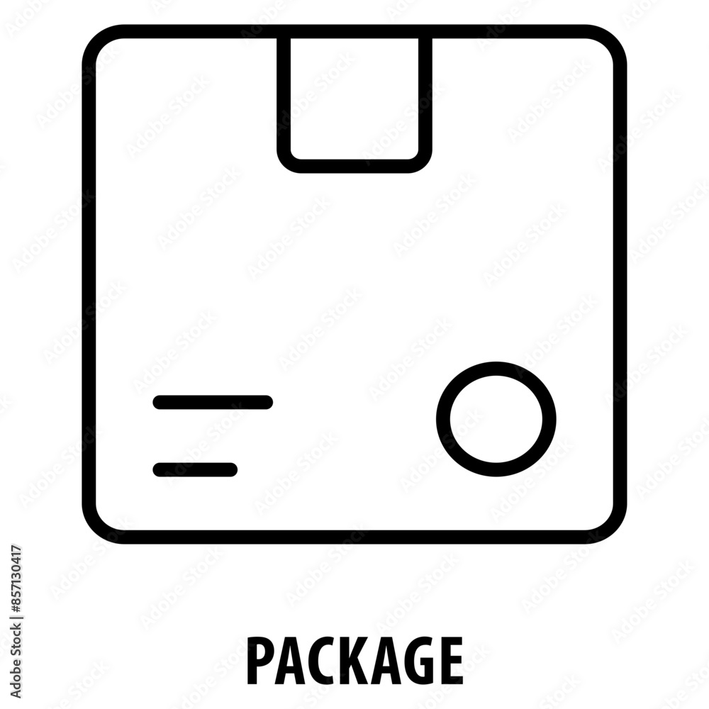 Poster package icon simple and easy to edit for your design elements