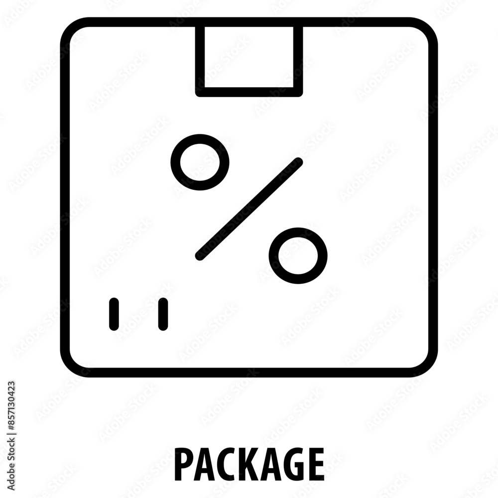 Poster package icon simple and easy to edit for your design elements