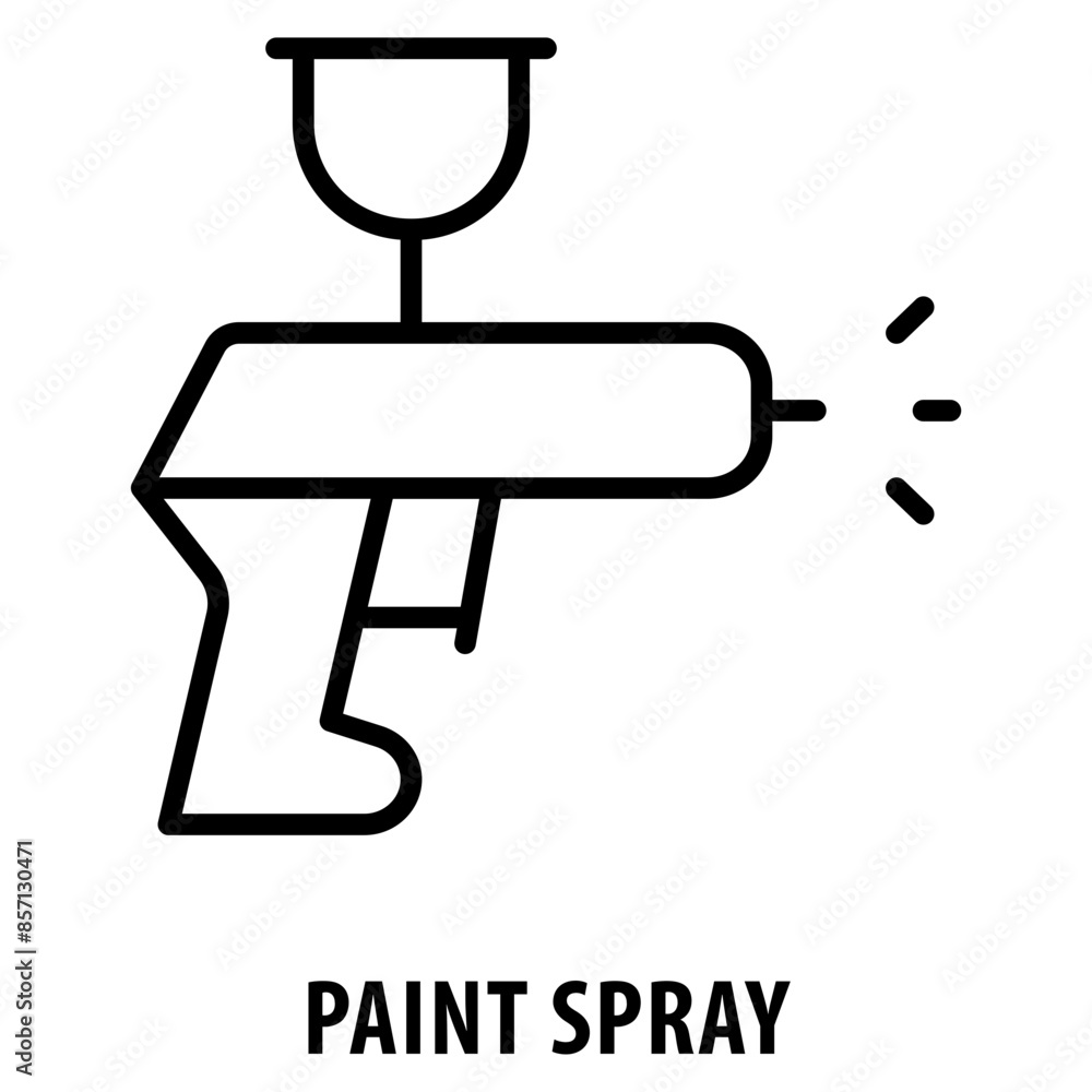 Poster paint spray icon simple and easy to edit for your design elements