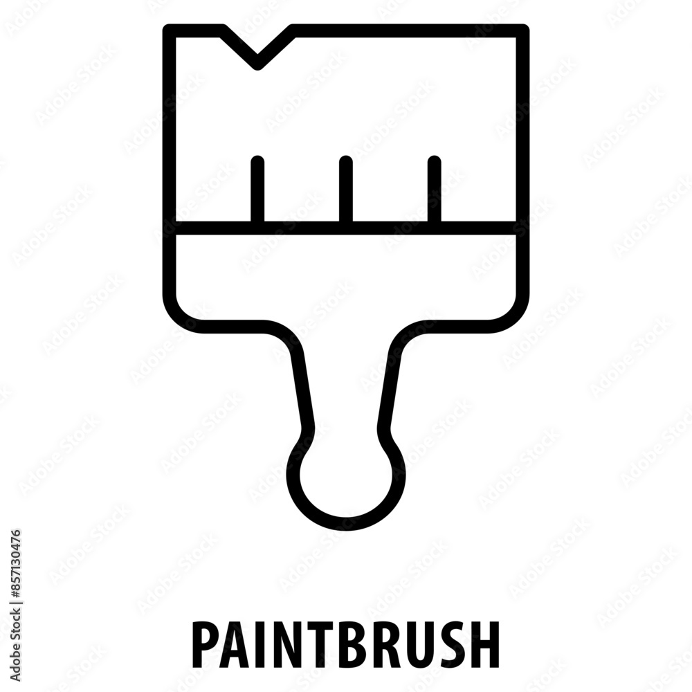 Poster paintbrush icon simple and easy to edit for your design elements