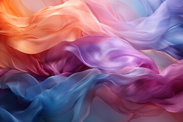 Obraz premium Abstract 3d luxury premium background, colorful flowing curved waves, golden accent, lighting effect