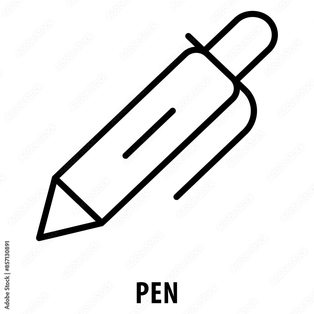 Poster pen icon simple and easy to edit for your design elements