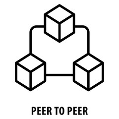 Peer to Peer Icon simple and easy to edit for your design elements