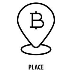 Place Icon simple and easy to edit for your design elements