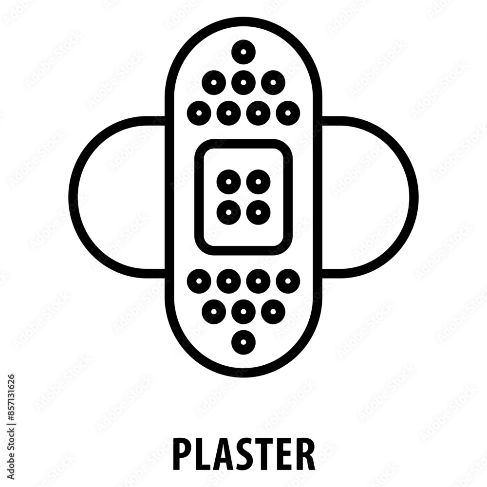 Poster plaster icon simple and easy to edit for your design elements
