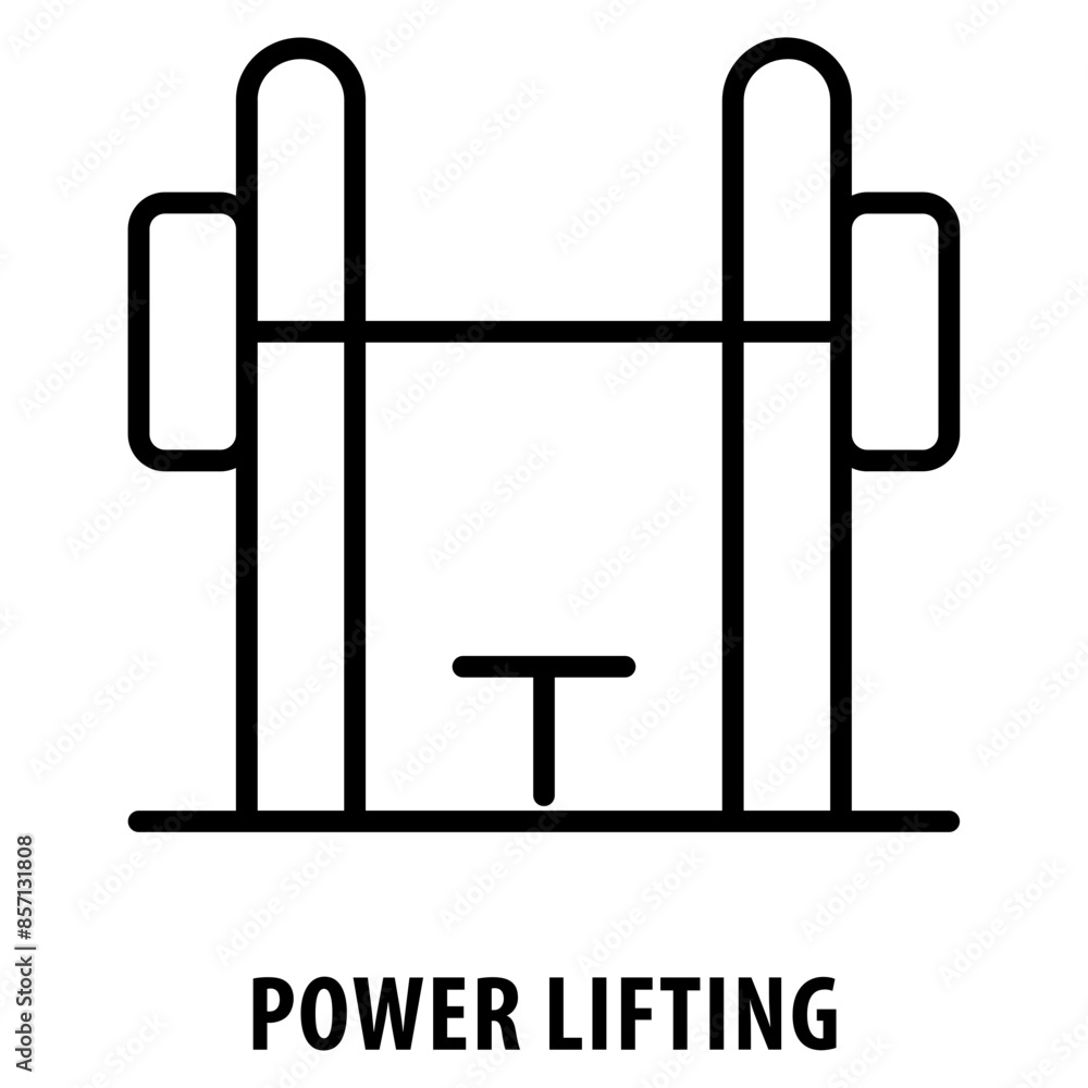 Poster power lifting icon simple and easy to edit for your design elements