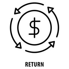 Return Icon simple and easy to edit for your design elements