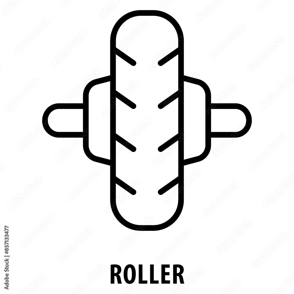 Poster roller icon simple and easy to edit for your design elements