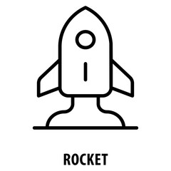 Rocket Icon simple and easy to edit for your design elements