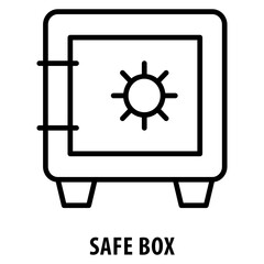 Safe box Icon simple and easy to edit for your design elements