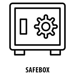 Safebox Icon simple and easy to edit for your design elements