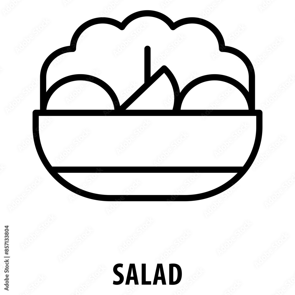 Poster salad icon simple and easy to edit for your design elements