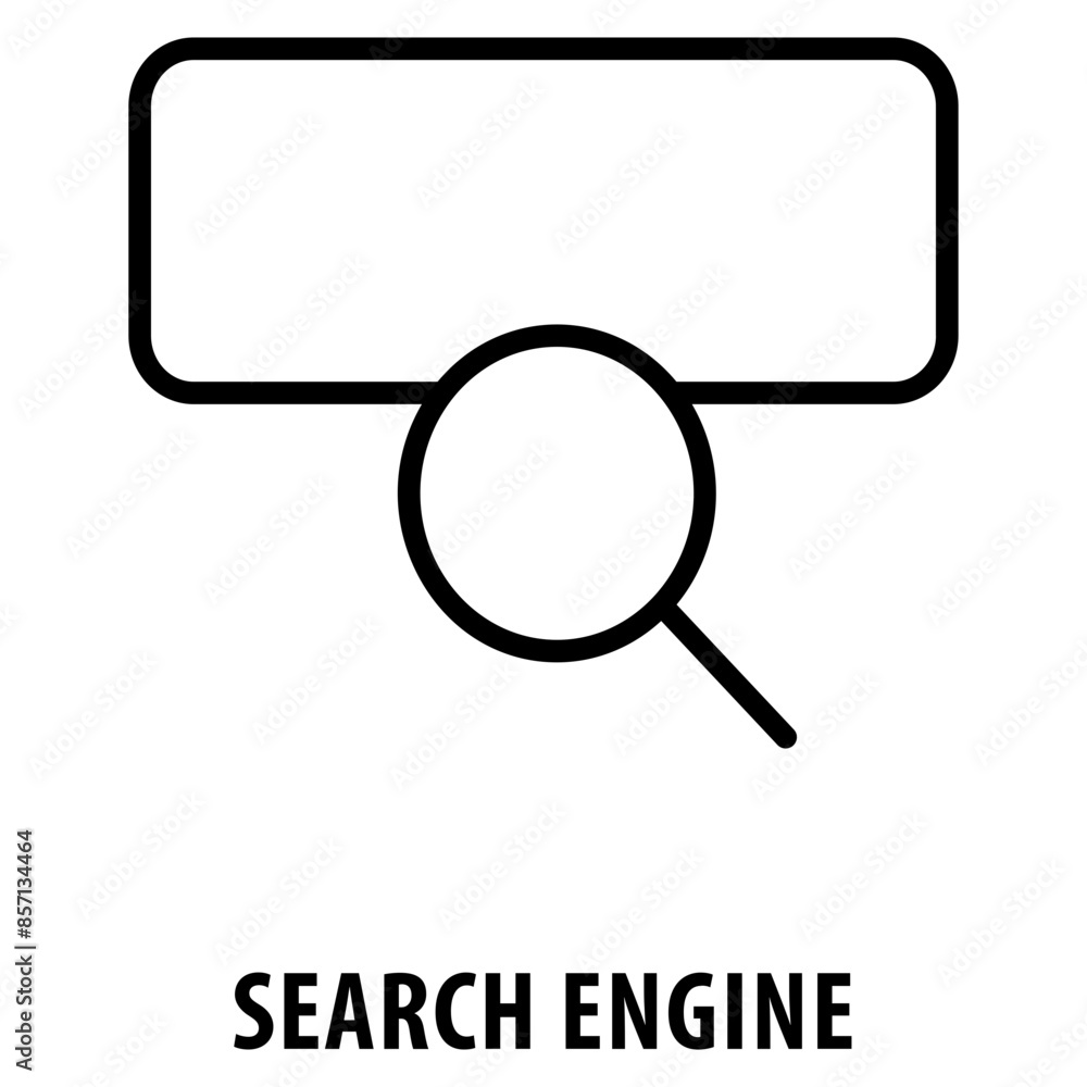 Poster search engine icon simple and easy to edit for your design elements