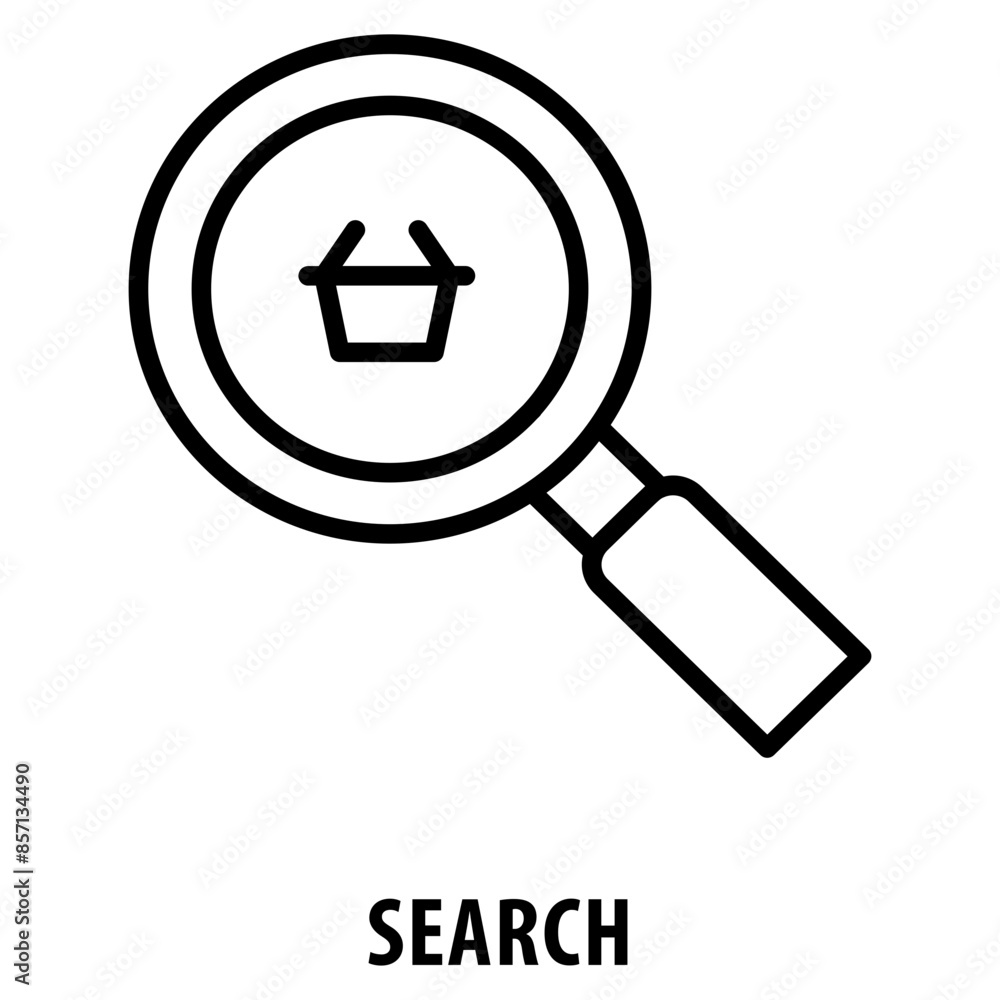 Poster search icon simple and easy to edit for your design elements