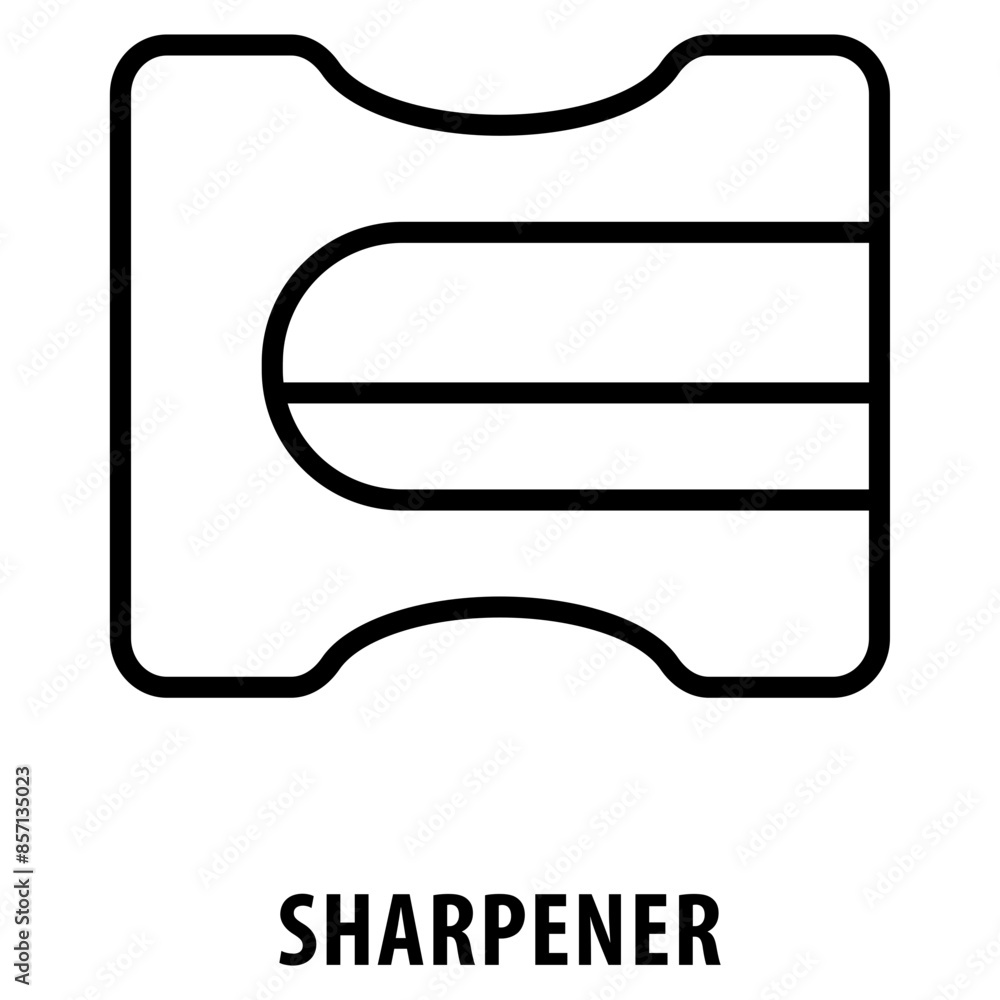 Poster sharpener icon simple and easy to edit for your design elements