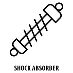 Shock Absorber Icon simple and easy to edit for your design elements
