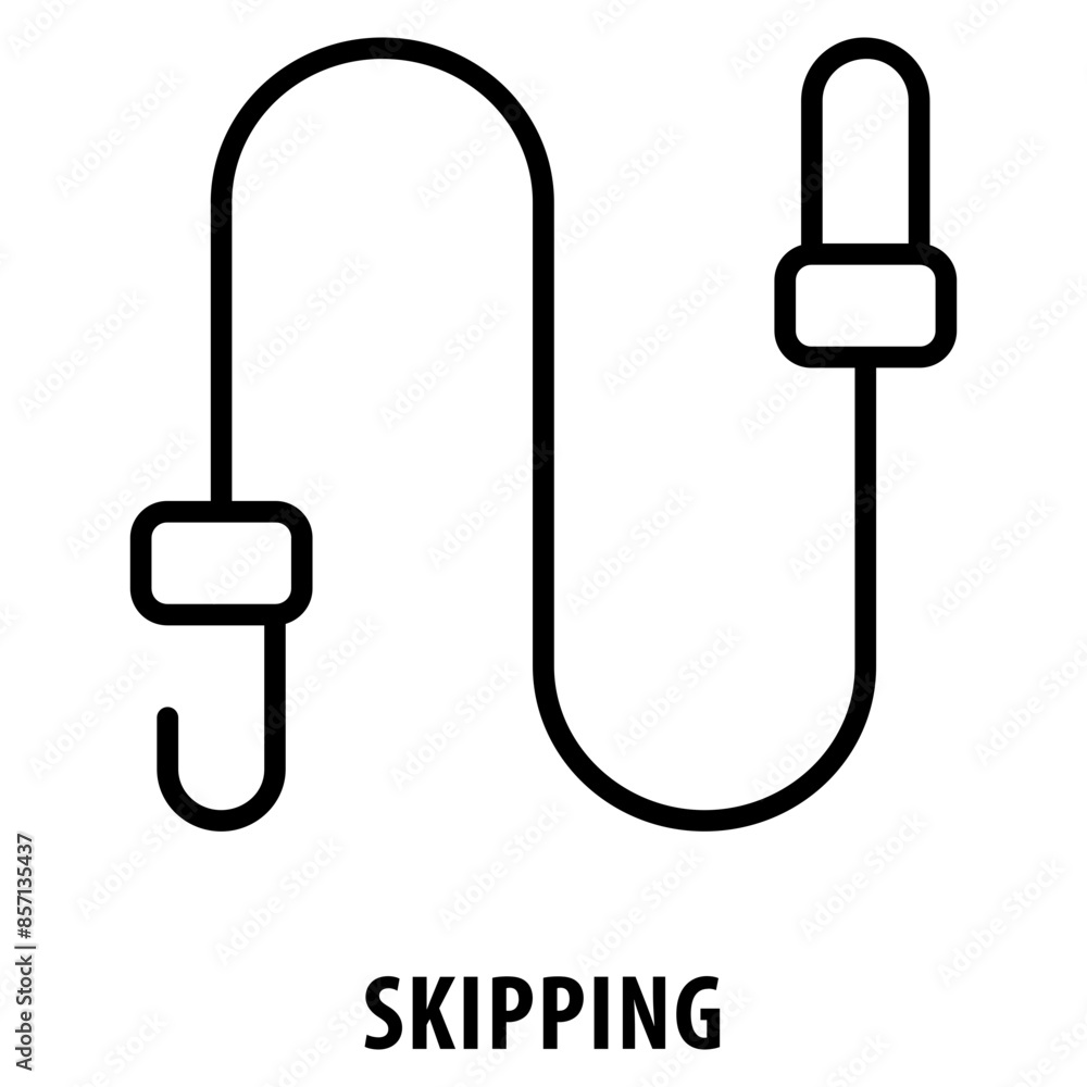 Poster skipping icon simple and easy to edit for your design elements