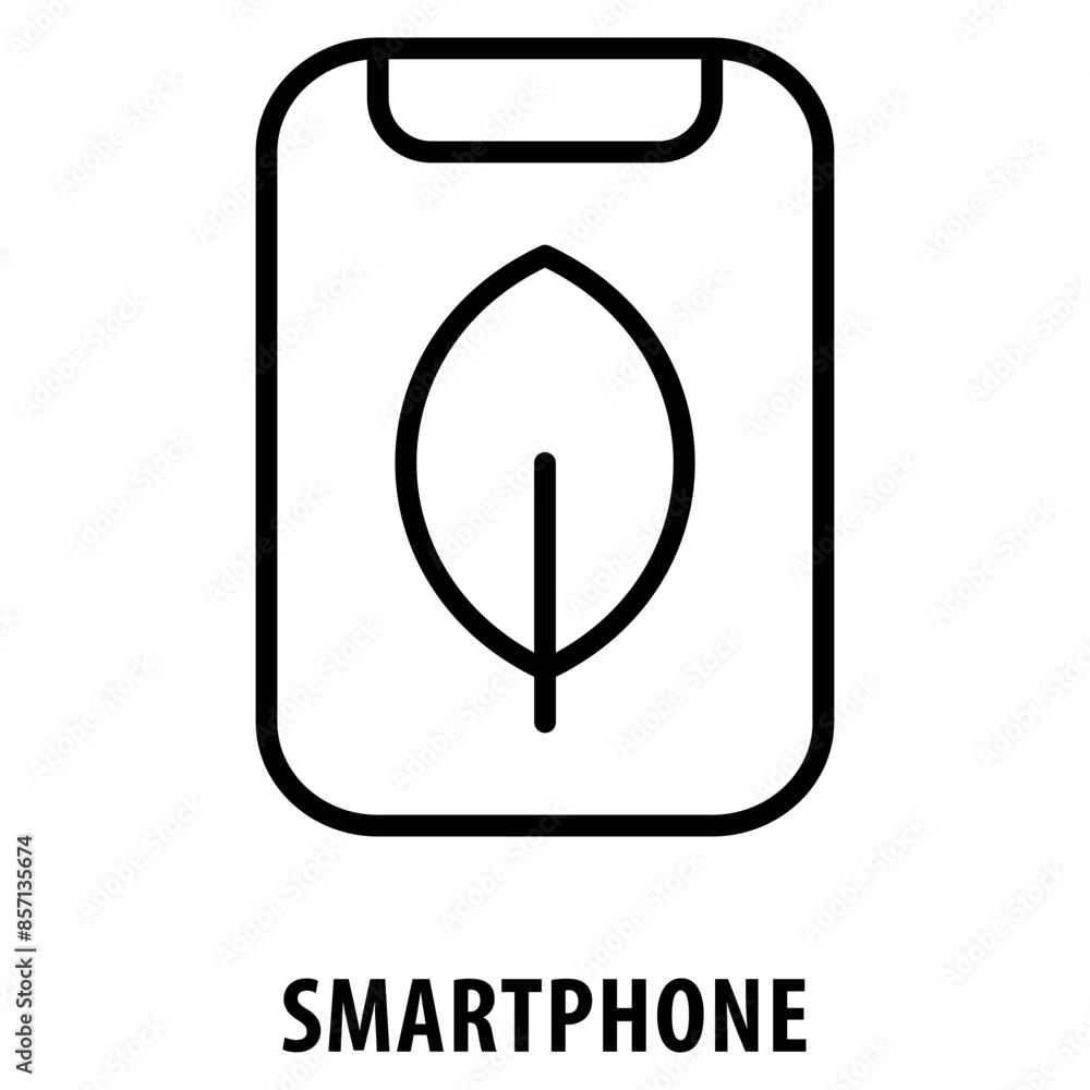 Poster smartphone icon simple and easy to edit for your design elements