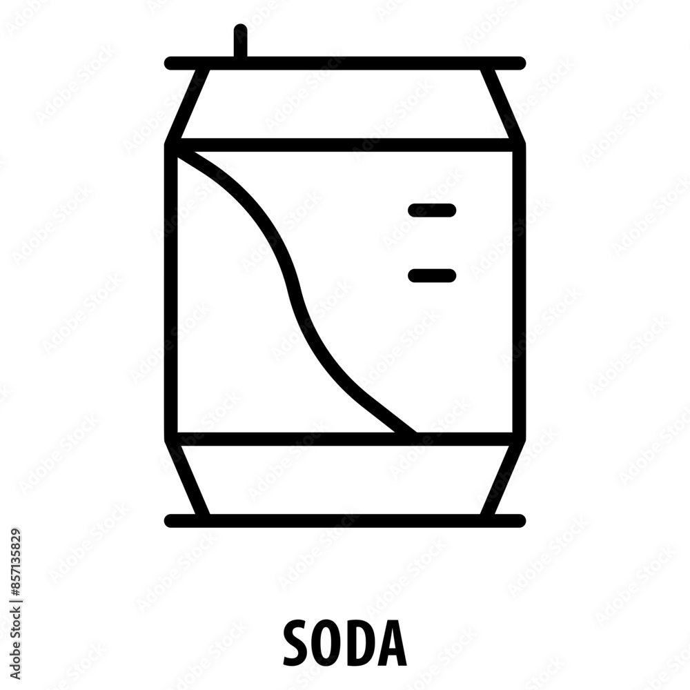 Poster soda icon simple and easy to edit for your design elements