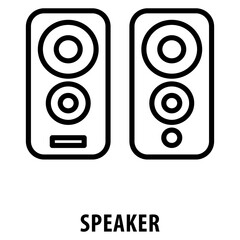 Speaker Icon simple and easy to edit for your design elements