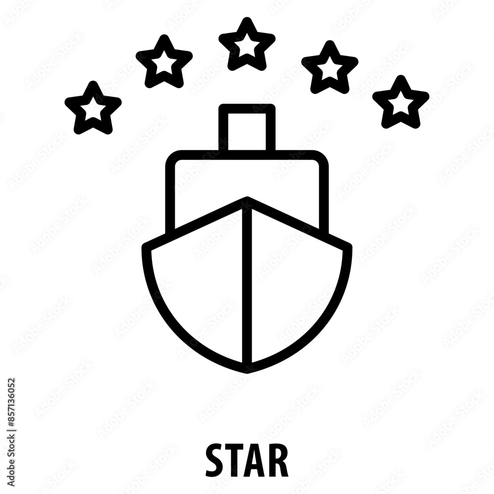 Poster star icon simple and easy to edit for your design elements