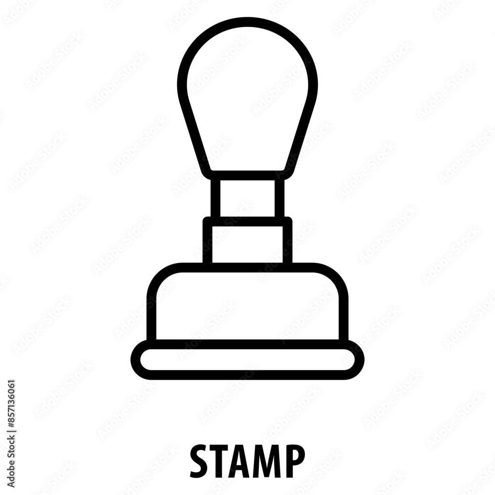 Poster stamp icon simple and easy to edit for your design elements