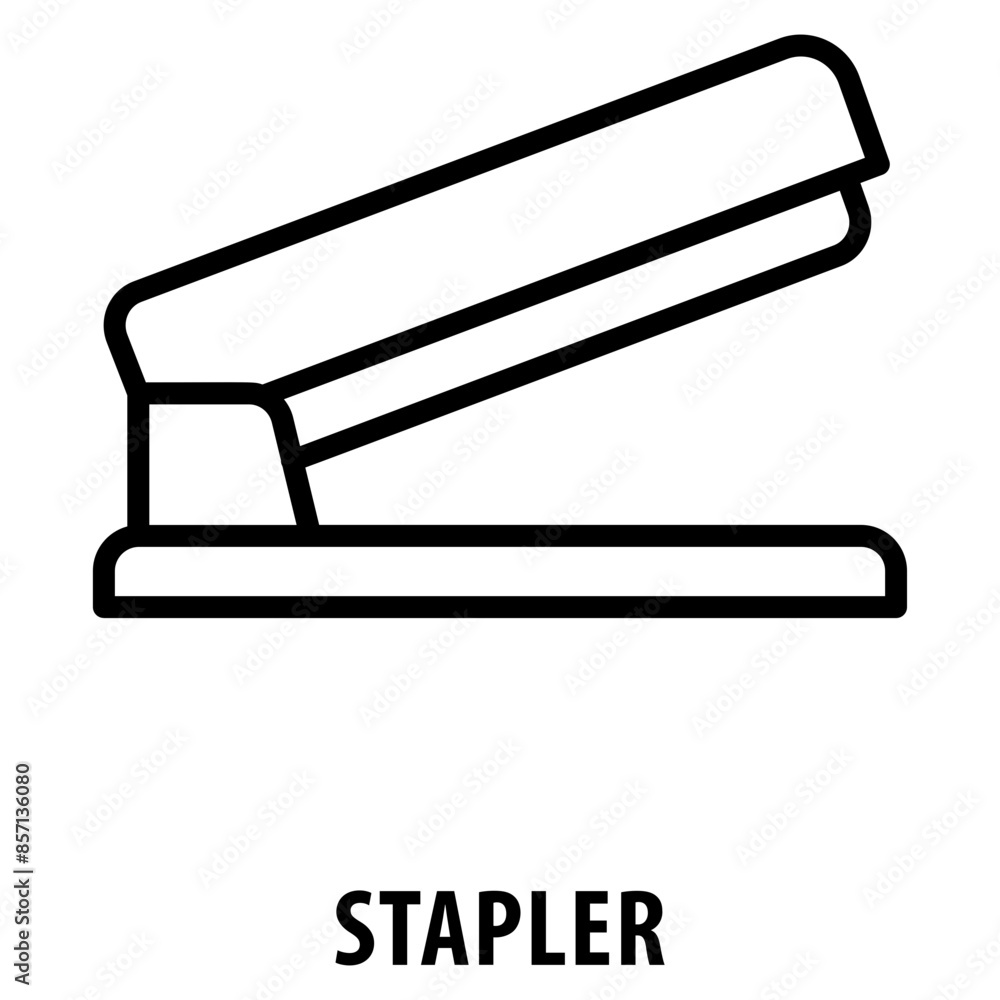 Poster stapler icon simple and easy to edit for your design elements