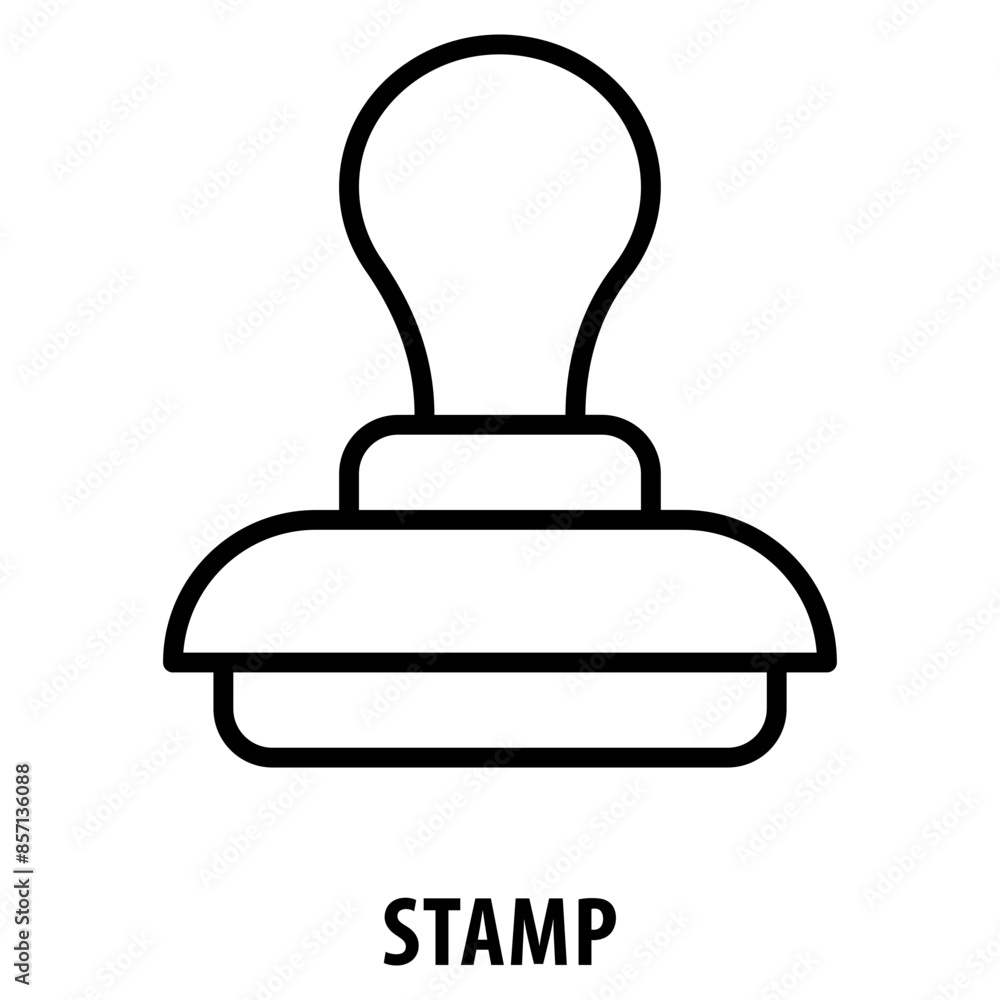 Poster stamp icon simple and easy to edit for your design elements