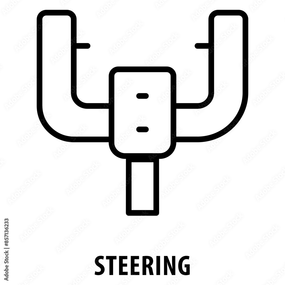 Poster steering icon simple and easy to edit for your design elements